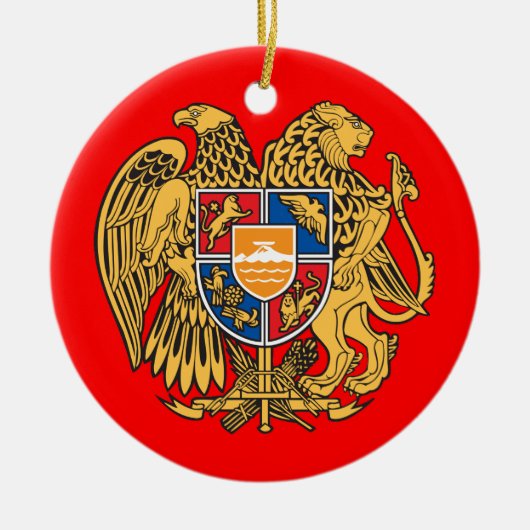 ARMENIË* Kerstboomversiering Keramisch Ornament (Voorkant)