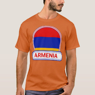 Armenië Landenbadge Armenië Vlag T-shirt