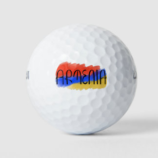 Armenië letter ontwerp golfballen