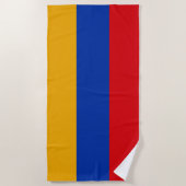 Armenië National Vlag Team Ondersteuning Strandlaken (Voorkant)