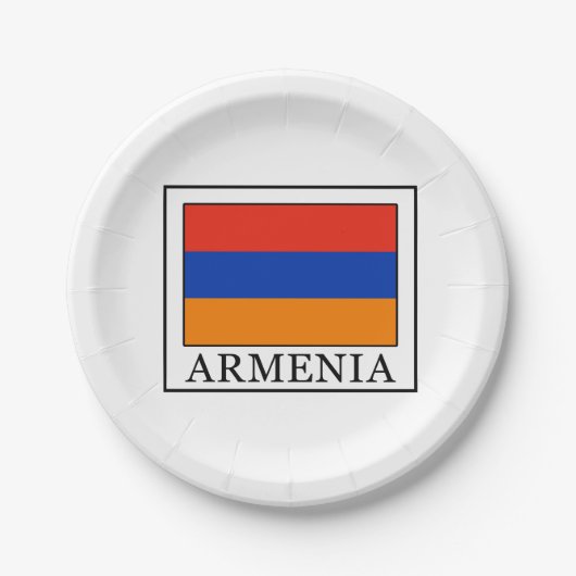 Armenië Papieren Bordje (Voorkant)