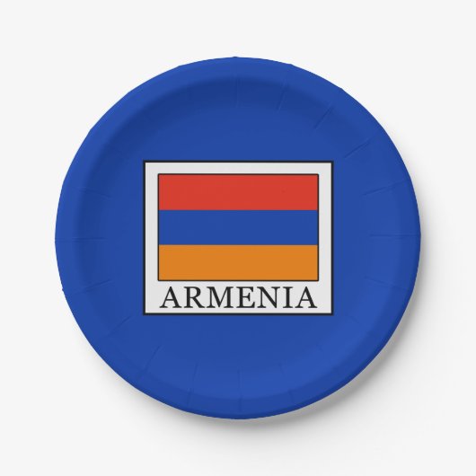 Armenië Papieren Bordje (Voorkant)