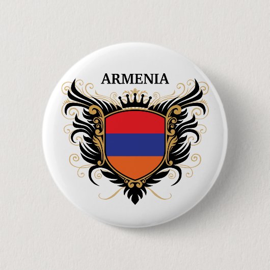 Armenië [personaliseren] ronde button 5,7 cm (Voorkant)