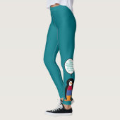 Armenië pratende mevrouw pinguïn gepersonaliseerd  leggings (Links)