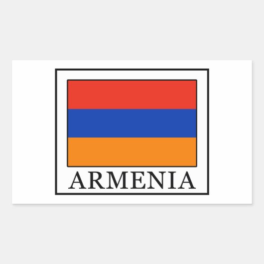 Armenië Rechthoekige Sticker (Voorkant)
