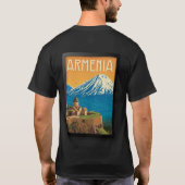 Armenië Reisposter T-shirt (Achterkant)