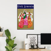 Armenië Reisposter Vintage Kunst Erfgoedprint Poster (Thuiskantoor)