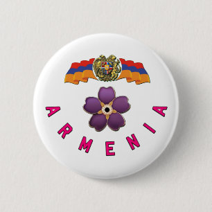 Armenië Ronde Button 5,7 Cm