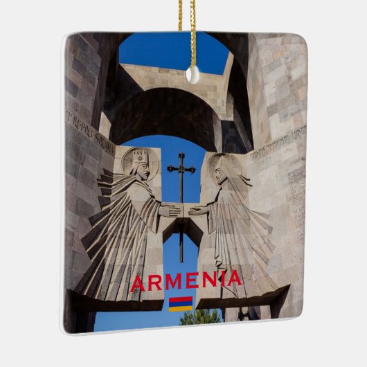 Armenië Schilderachtig kerstversiering Keramisch Ornament (Rechts)