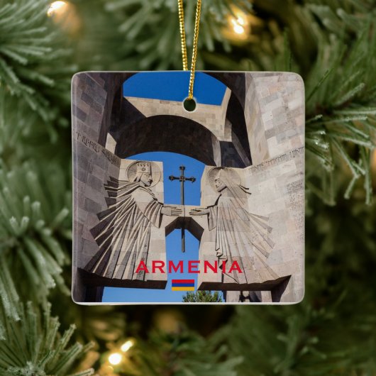 Armenië Schilderachtig kerstversiering Keramisch Ornament (Boom)