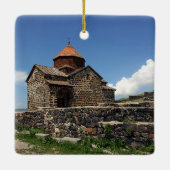 Armenië Schilderachtig kerstversiering Keramisch Ornament (Achterkant)