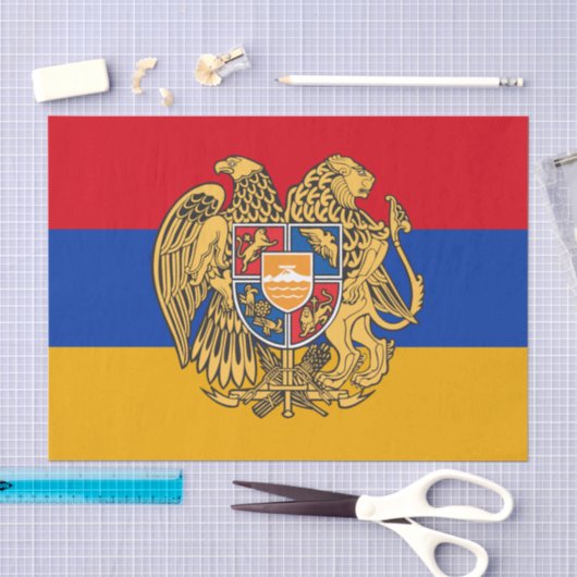 Armenië tissuepapier, Armeense vlag tissuepapier (Craft)