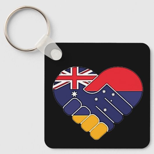 Armenië UK Flags Sleutelhanger (Voorkant)