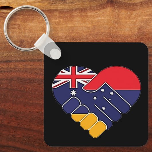 Armenië UK Flags Sleutelhanger (Voorkant)