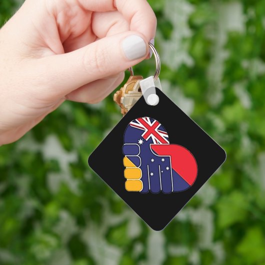 Armenië UK Flags Sleutelhanger (Hand)