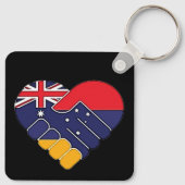 Armenië UK Flags Sleutelhanger (Achterkant)