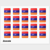 Armenië vierkante glossy vlag sticker (Vel)