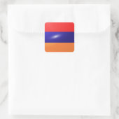 Armenië vierkante glossy vlag sticker (Tas)