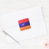 Armenië vierkante glossy vlag sticker (Envelop)