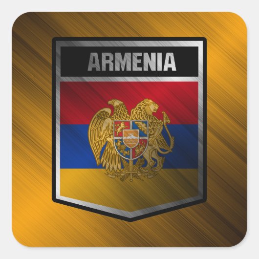 Armenië Vierkante Sticker (Voorkant)