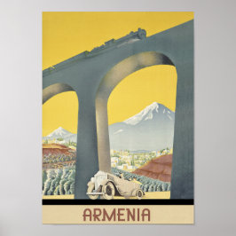 Armenië vintage-poster poster