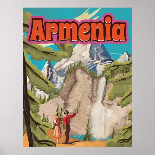 Armenië Vintage Reisposter Poster (Voorkant)