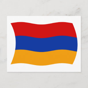Armenië Vlag Ansichtkaart Briefkaart
