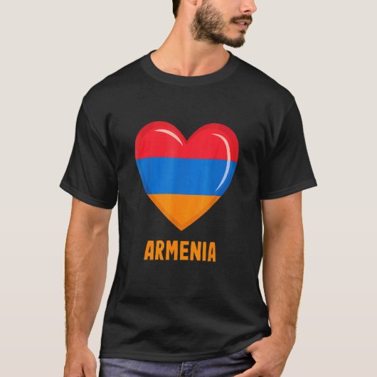 Armenië Vlag   Armeens T-shirt (Voorkant)