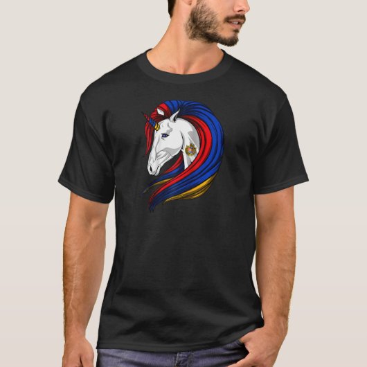 Armenië Vlag Armenië Raglan T-shirt (Voorkant)