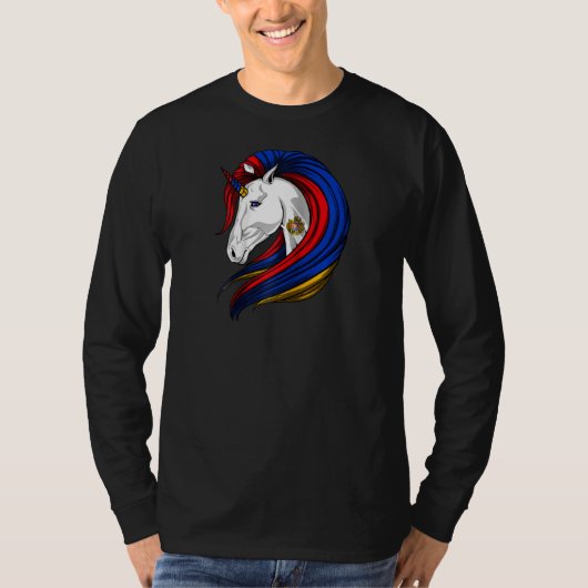 Armenië Vlag Armenië Raglan T-shirt (Voorkant)