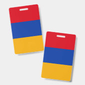 Armenië Vlag Badge (Voor- en achterkant)