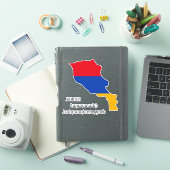 Armenië Vlag Charmante Patriottische Kaart Sticker (iPad Cover)