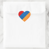 Armenië Vlag Hart Sticker (Tas)