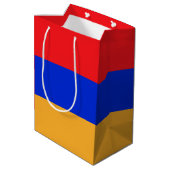 Armenië vlag medium cadeauzakje (Achterkant Gekanteld)
