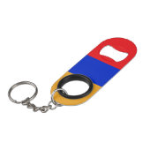 Armenië vlag mini flessenopener (Voorkant Gekanteld)