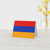 Armenië Vlag Notitiekaart (Gele Bloem)