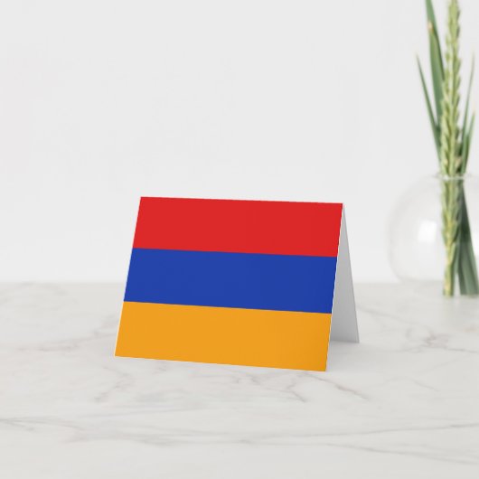 Armenië Vlag Notitiekaart (Voorkant)