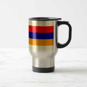 Armenië: Vlag op de Armeense mok koffie