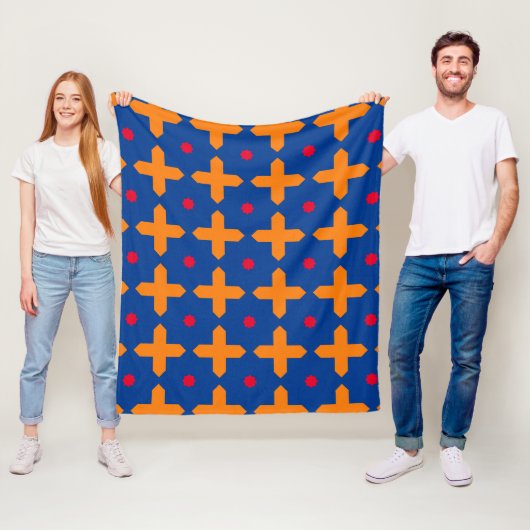 Armenië vlag patroon fleece deken (In situ)