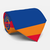 Armenië vlag patroon stropdas (Opgerold)