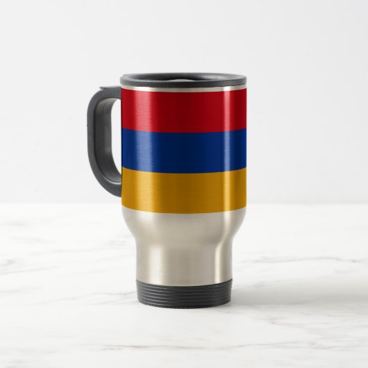 Armenië Vlag Reisbeker (Voorkant links)