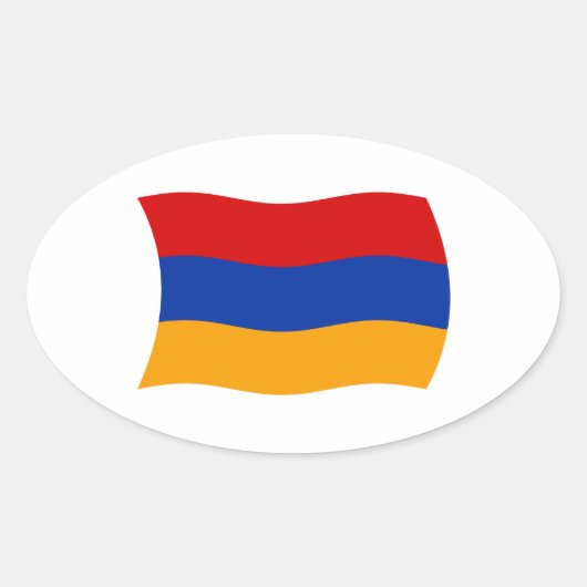 Armenië Vlag Sticker (Voorkant)