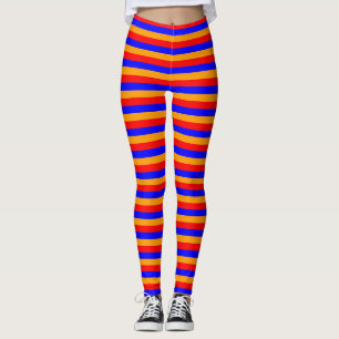 Armenië vlag strepen land patroon symbool rood bl leggings