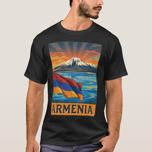 Armenië Vlag T-shirt (Voorkant)