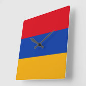 Armenië Vlag Vierkante Klok (Hoek)