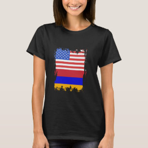 Armenië Vlag VS Amerika Armeense trots Armeense R T-shirt