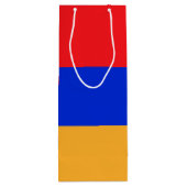 Armenië vlag wijn cadeautas (Achterkant)