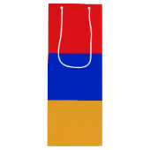 Armenië vlag wijn cadeautas (Voorkant)