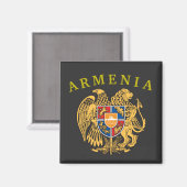 Armenië Wapenmunt Magnet (Voorkant / Achterkant)