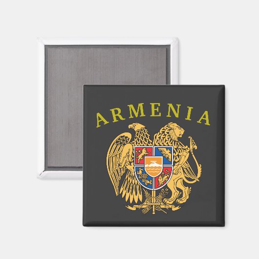 Armenië Wapenmunt Magnet (Voorkant / Achterkant)